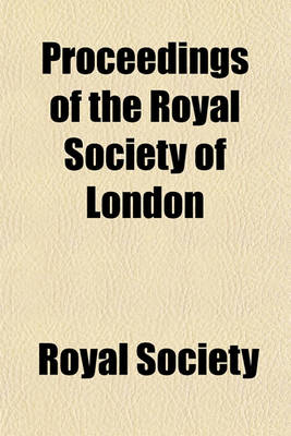 Book cover for Proceedings of the Royal Society of London Volume 29