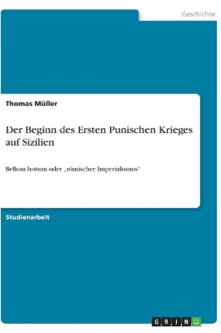 Cover of Der Beginn des Ersten Punischen Krieges auf Sizilien