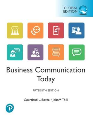 Book cover for Business Communication Today plus Pearson Pearson MyLab Business Communication with Pearson eText, Global Edition