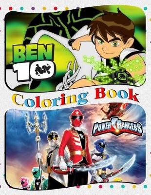 Book cover for Ben 10 & Power Rangers Coloring Book