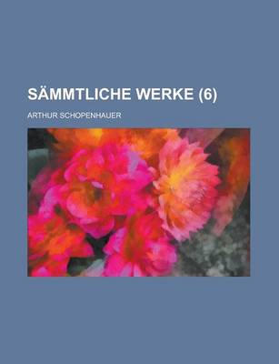 Book cover for Sammtliche Werke (6)