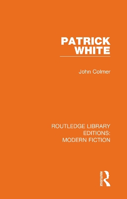 Book cover for Patrick White