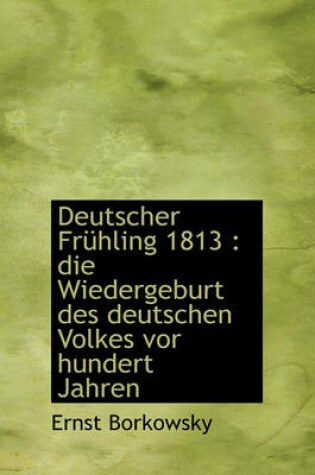 Cover of Deutscher Fruhling 1813