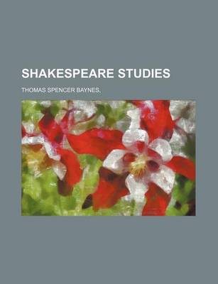 Book cover for Shakespeare Studies