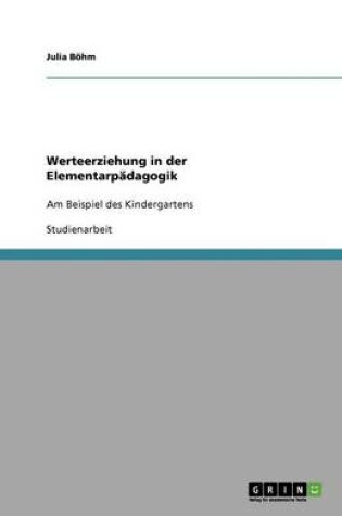 Cover of Werteerziehung in der Elementarpadagogik