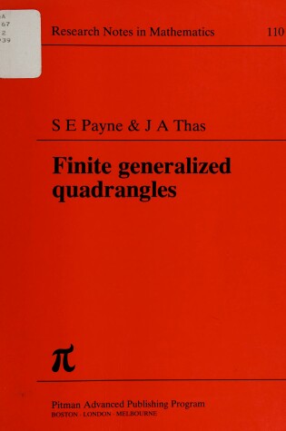 Cover of Finite Generalized Quadrangles