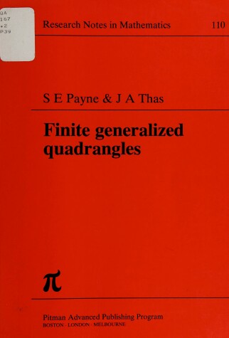 Book cover for Finite Generalized Quadrangles