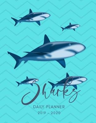 Book cover for 2019 2020 15 Months Sharks Daily Planner
