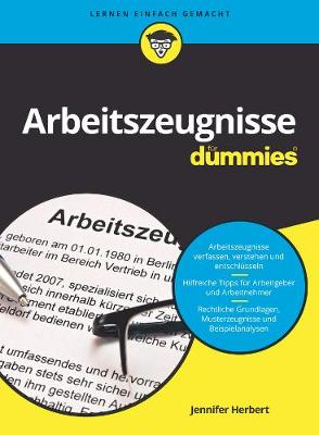 Book cover for Arbeitszeugnisse für Dummies