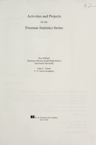 Cover of Activities & Projects for Stats