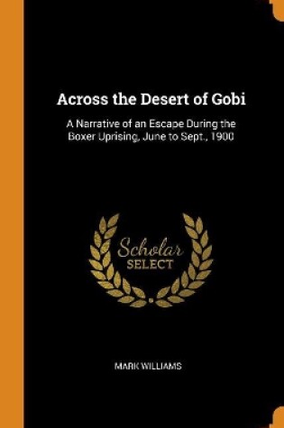 Cover of Across the Desert of Gobi
