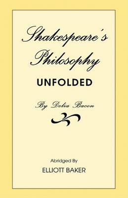 Book cover for Shakespeare's Philosophy Unfolded