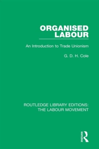 Cover of Organised Labour