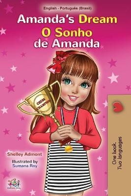 Book cover for Amanda's Dream (English Portuguese Bilingual Children's Book -Brazilian)