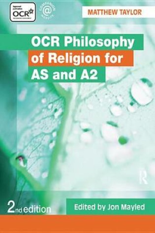 Cover of OCR Philosophy of Religion for AS and A2