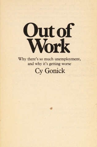 Cover of Out of Work