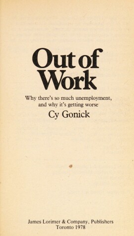 Cover of Out of Work