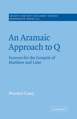 Cover of An Aramaic Approach to Q