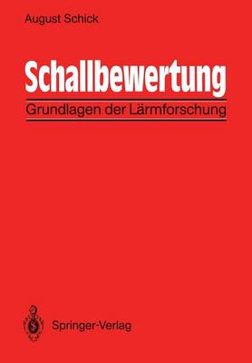 Book cover for Schallbewertung