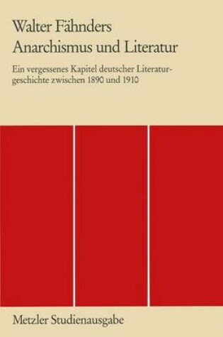 Cover of Anarchismus Und Literatur