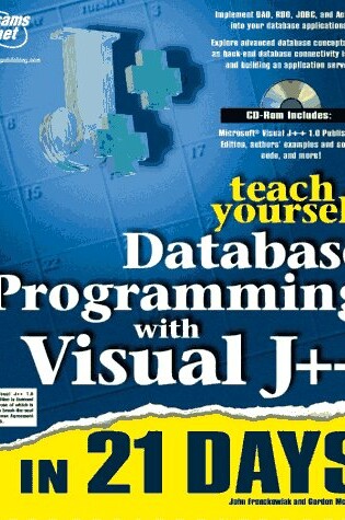 Cover of TEACH YOURSELF DATABASE PROG.VISUAL J+