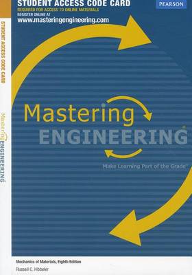 Book cover for Mastering Engineering -- Access Card -- for Mechanics of Materials