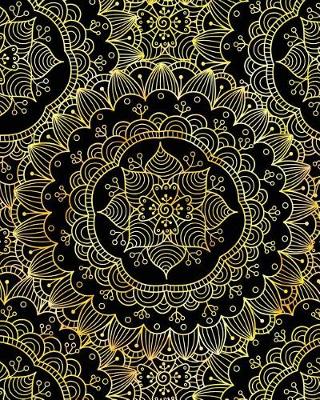 Cover of Journal Notebook Flower Mandala Pattern 9