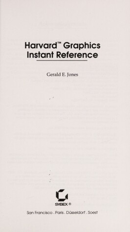 Book cover for Harvard Graphics Instant Reference