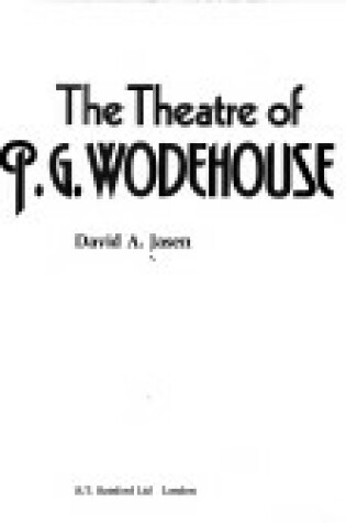 Cover of Theatre of P.G. Wodehouse