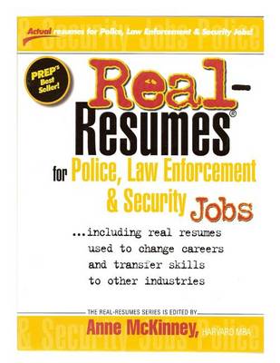 Book cover for Real-Resumes for Police, Law Enforcement, & Security Jobs