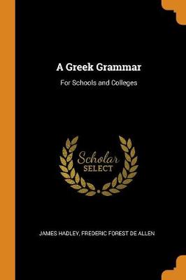 Book cover for A Greek Grammar