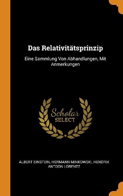 Book cover for Das Relativitatsprinzip