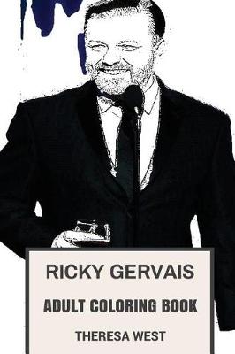 Cover of Ricky Gervais Adult Coloring Book