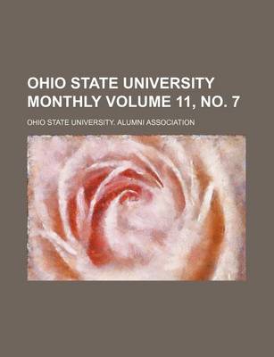 Book cover for Ohio State University Monthly Volume 11, No. 7