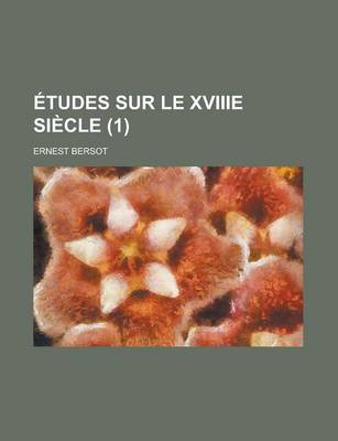 Book cover for Etudes Sur Le Xviiie Siecle (1)