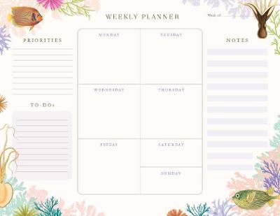 Cover of Art of Nature: Under the Sea Weekly Planner Notepad