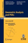Book cover for Geometric Analysis and PDEs