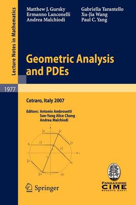 Cover of Geometric Analysis and PDEs