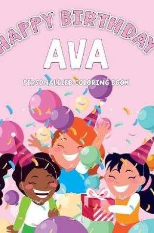 Cover of Ava's Birthday Coloring Book