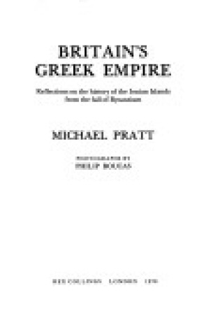 Cover of Britain's Greek Empire