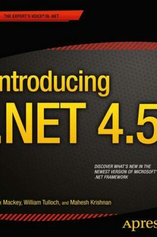 Cover of Introducing .NET 4.5