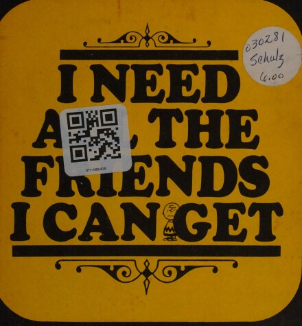 Book cover for I Need All the Friends I Can Get