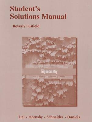 Book cover for Student's Solutions Manual for Trigonometry