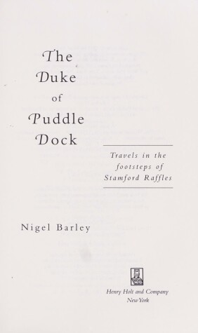 Book cover for The Duke of Puddle Dock