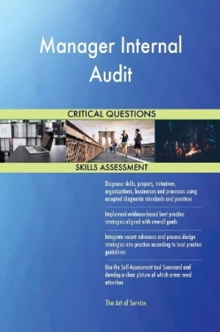 Cover of Manager Internal Audit Critical Questions Skills Assessment
