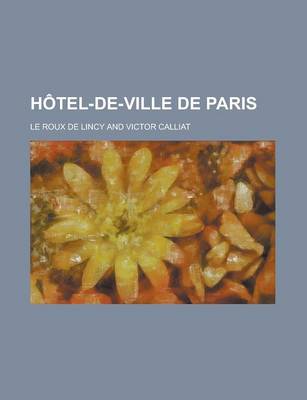 Book cover for Hotel-de-Ville de Paris