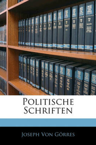 Cover of Politische Schriften Funfter Band