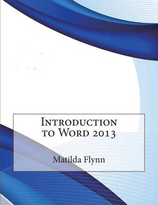Book cover for Introduction to Word 2013