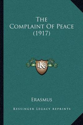 Book cover for The Complaint of Peace (1917)