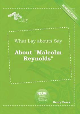 Book cover for What Lay Abouts Say about Malcolm Reynolds